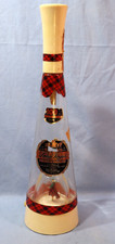 Vintage Empty Gilbeys Spey Royal Scotch Whiskey Dancing Scot Decanter Music Box picture