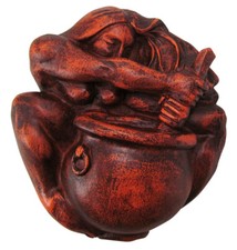 Cerridwen Plaque in Wood Finish Dryad Design Celtic Druid Goddess Altar Statuary picture
