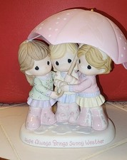 *RARE*Precious Moments Breast Cancer Awareness Hope Always Brings Sunny Weather  picture