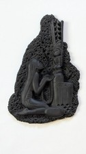 Vintage Coco Joe's Hawaii Lava Plaque The God Lono Maiden Wall Hanging 410 picture