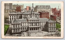 City Hall Manhattan New York City NYC NY Postcard 1907 UDB Undivided Back picture