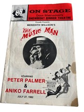 Vintage 1982 Showboat Dinner Theatre Florida The Music Man Program Pinellas Co picture