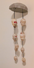 Vtg Gemmy Animated Haunted Chimes Halloween Skull Wind Chimes Sensor Works picture