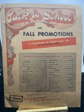 1970 Garrison Wagner Dismar Back To School Fall Promotion Catalog Vtg Signs picture