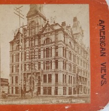 ST PAUL MINNESOTA Chamber of Commerce Stereoview picture