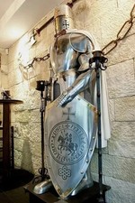 Medieval Knight Wearable Suit Of Armor Crusader Combat Full Body Armor Templar picture