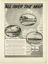 1946 DEFOE Shipbuilding Cruisemaster yacht art Bay City MI Vintage Print Ad 2 picture