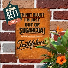 Sarcastic Honesty Disorder Humorous Quote Retro Tin Sign Wall Plaque picture