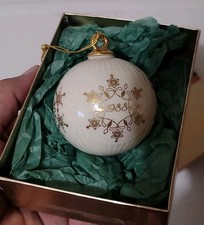 Lenox 1988 Annual Christmas Ornament Ball With Snowflakes (NIB) picture