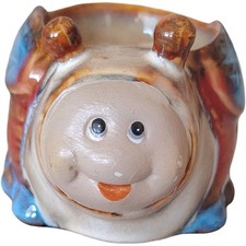 Vintage Ceramic Bug Ladybug Egg Cup Holder Cute Kitchen Tableware Decor picture