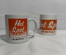 2 Vintage Hot Spot Convience Store Gas Station Coffee Mugs Ceramic picture