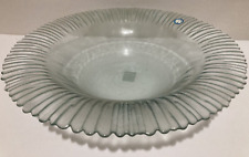 Recycled Art Glass Eco glass Centerpiece Large Bowl 14.5” Beautiful picture