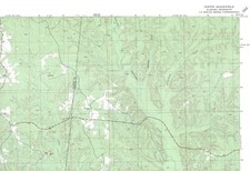 Hinton Quadrangle Alabama-Mississippi 1974 USGS Topo Map 7.5 Minute Topographic picture