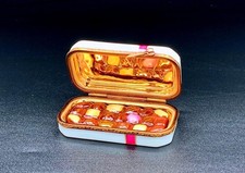 Authentic Hand-Painted Limoges Trinket Box Chocolates Gift Box w Scissors Clasp picture