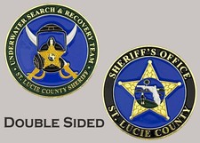 St Lucie County Sheriff Underwater Search & Recovery Team Challenge Coin  J#36 picture