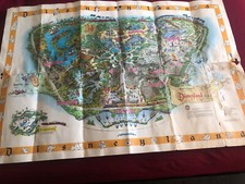 vintage 1958 B disneyland park maps picture