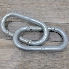 2 Vintage Original US Military Carabiners AMF81 NOS Snap-link 2x4