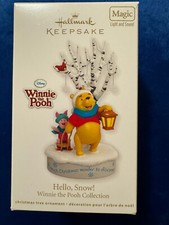 Hallmark HELLO, SNOW Disney Winnie the Pooh Collection Magic Keepsake Ornament picture