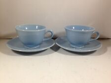 Taylor Smith Taylor Lu-Ray Pastels Blue Cup and Saucer one Pair picture