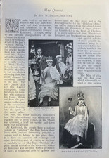 1892 English May Day Queens Cheshire Knutsford picture