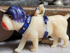 Vintage YALE BULLDOG MASCOT CELLULOID CHARM picture