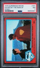 1978 TOPPS SUPERMAN MOVIE SAVED BY THE MAN OF STEEL #101 PSA 7, POP 1, 7 HIGHER picture