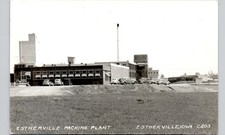 PACKING PLANT estherville ia c1950 postcard iowa real photo rppc meat picture