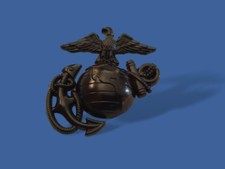 U.S MILITARY MARINE CORPS EGA HAT LAPEL PIN USMC EAGLE GLOBE AND ANCHOR EMBLEM picture