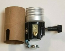 3-TERMINAL NITE-LITE TURN KNOB LAMP SOCKET WITH HICKEY E26 NEW 30114J picture