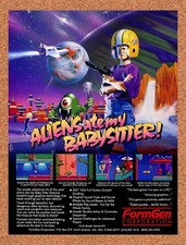 1992 Aliens Ate My Babysitter PC Original Advertisement / Retro Promo v1 picture
