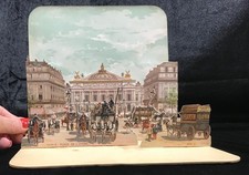 Antique 1890 Paris Pop Up Diorama Set 6 Vues Charles Arnal Mazerand AS IS picture