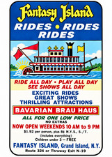 Vintage Fantasy Island Amusement Park Ad Magnet – Grand Island New York picture