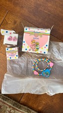 1987 Jim Henson’s Muppet Babies Miss Piggy NIB Necklace, Two Pair Earrings picture