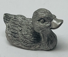Pewter Spoontiques Duck Duckling Figure P19 picture