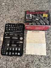 Sears Craftsman Made in USA 50pc Mechanics Tool Set 33650 SAE Metric Ratchets picture