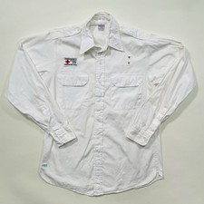 Vintage 1940s 50s American Red Cross Emergency Uniform Shirt WWII Era Size L picture