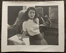1950s Cuba Circuito CMQ TV Camera Actress 4 Original Photos Havana Television picture