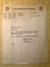 1923 Letter A. G. Spa￼lding & Bros. Chicago, Illinois INV-P0400 picture