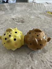 Vintage PUFFER Fish Salt & Pepper Shakers picture