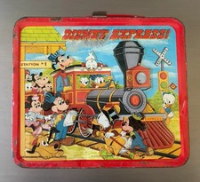 Vintage 1970’s Disney Express Railroad Train Aladdin Metal Lunchbox  picture