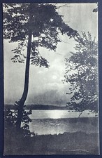 Moonlight on the Lake Chautaqua New York Vintage Postcard Unposted picture