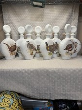 1968 Field Birds By J.W.Dant Edition 1-8 Full Set Of Bottles With Boxes Complete picture