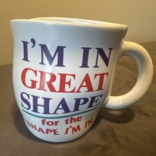 “I'm In Great Shape For The Shape I'm In”Papel Freelance, Tea Or Coffee Mug Mint picture
