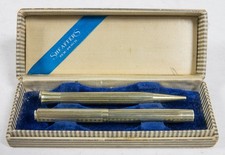 Sheaffer 1920s Giftie Pen & Pencil Set Gold Filled 14k No 1 18k Nib 9cm 18BM picture