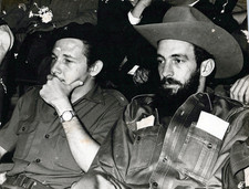 CUBA CUBAN Revolution RAUL CASTRO & CAMILO CIENFUEGOS 1959 KORDA ORIG PHOTO MA65 picture