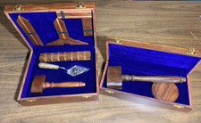 Masonic Toolset Compass & Square, Gavel. Freemason Handcrafted Working Tool Sets picture