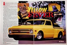 1996 Popular Hot Rodding Magazine Article 1968 Chevy C10 Pickup Yellow Fever picture