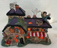 Vintage Illuminated Porcelain Halloween Dining Delights Bloody Mary Light picture