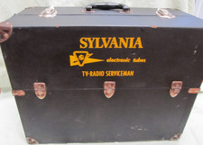 Vintage 1940's XX-Large Sylvania Electronic Tubes TV-Radio Serviceman toolbox picture