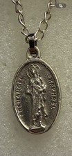 Vintage Archangel Raphael “THE HEALER” Sterling Silver Pendant  picture